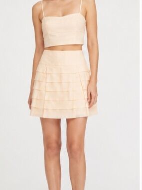 Club Monaco Pleated Tier Skirt